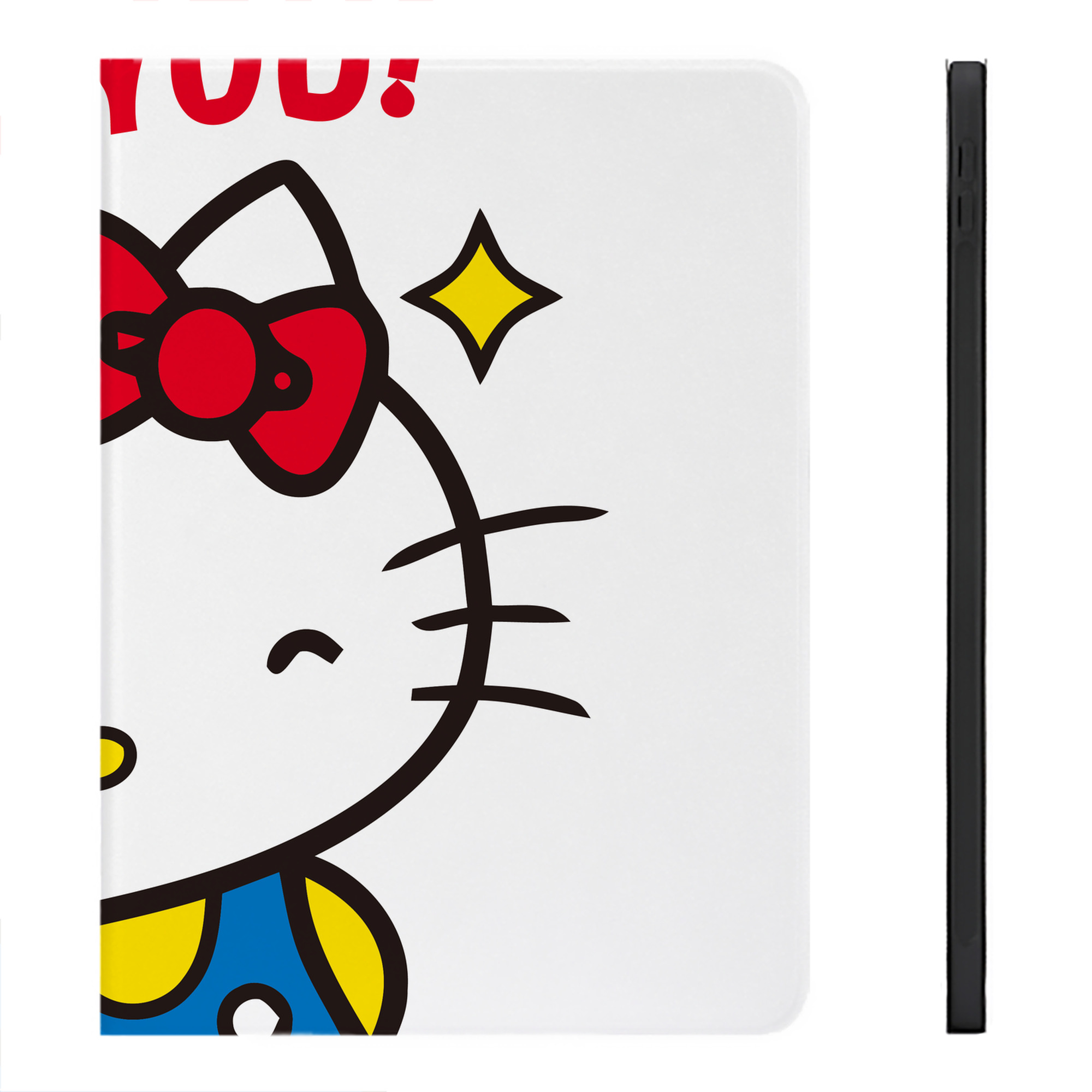 （画像用） Hello Kitty ハローキティ IPadケース ペンホルダー付き ブックスタイルデザイン